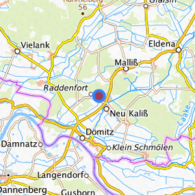 Lage in der gesuchten Region 