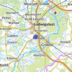 Lage in der gesuchten Region 