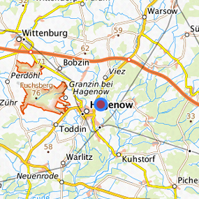 Lage in der gesuchten Region 