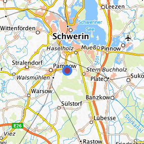 Lage in der gesuchten Region 