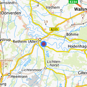 Lage in der gesuchten Region 