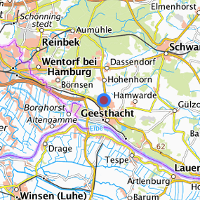 Lage in der gesuchten Region 