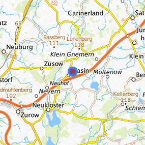 Lage in der gesuchten Region 