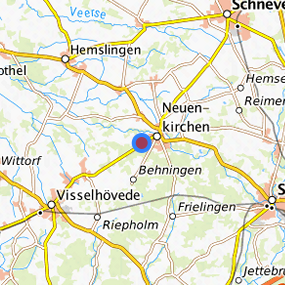 Lage in der gesuchten Region 