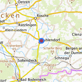 Lage in der gesuchten Region 