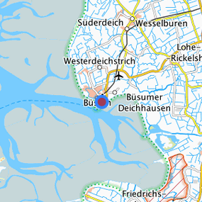 Lage in der gesuchten Region 