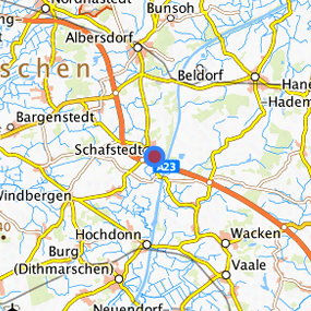 Lage in der gesuchten Region 