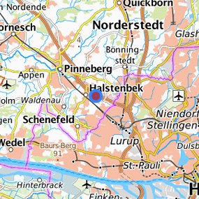 Location in the requested region 