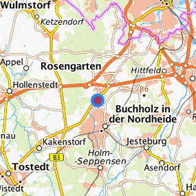 Lage in der gesuchten Region 