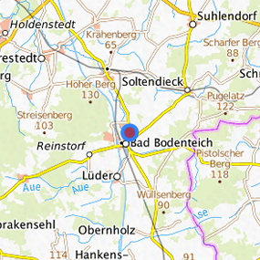 Lage in der gesuchten Region 