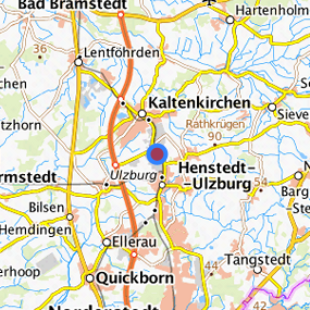 Lage in der gesuchten Region 