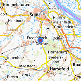 Lage in der gesuchten Region 