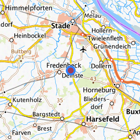 Lage in der gesuchten Region 