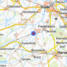 Lage in der gesuchten Region 