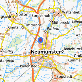 Lage in der gesuchten Region 