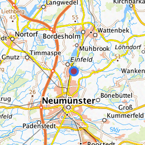 Location in the requested region 