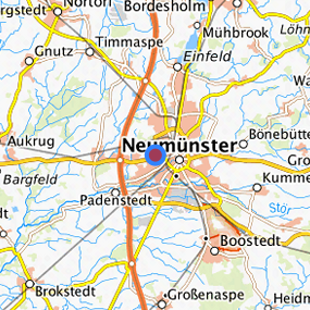 Lage in der gesuchten Region 