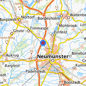 Lage in der gesuchten Region 