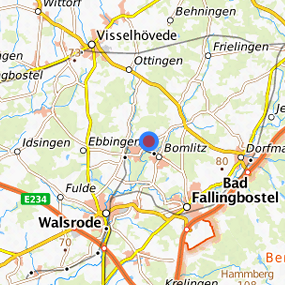 Lage in der gesuchten Region 