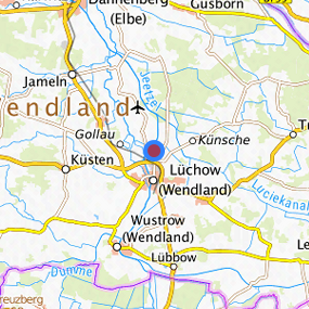 Lage in der gesuchten Region 