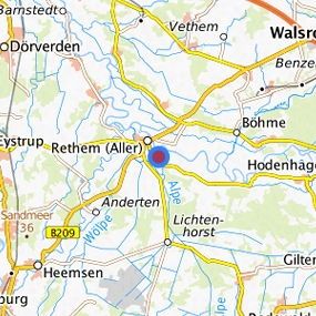 Lage in der gesuchten Region 