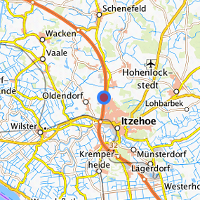 Lage in der gesuchten Region 