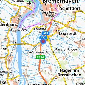 Location in the requested region 