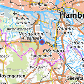 Lage in der gesuchten Region 