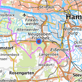 Lage in der gesuchten Region 