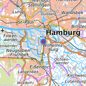 Lage in der gesuchten Region 