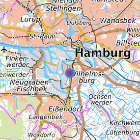 Lage in der gesuchten Region 