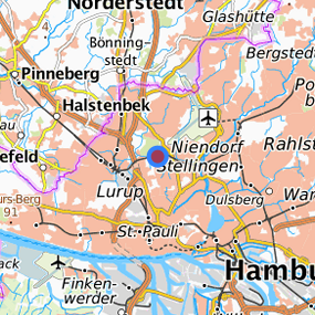 Lage in der gesuchten Region 