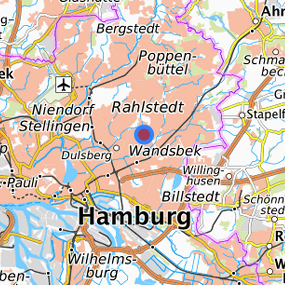 Lage in der gesuchten Region 