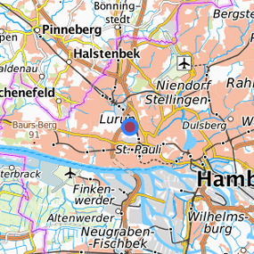 Location in the requested region 