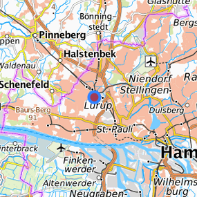 Lage in der gesuchten Region 