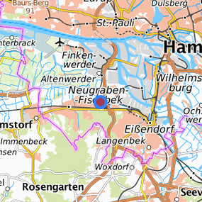 Lage in der gesuchten Region 