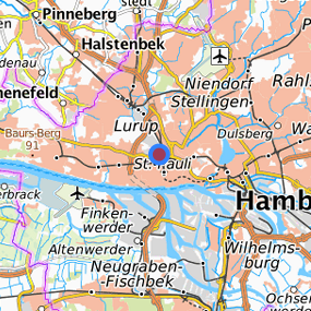 Location in the requested region 