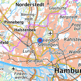 Lage in der gesuchten Region 