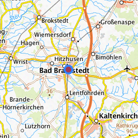 Lage in der gesuchten Region 