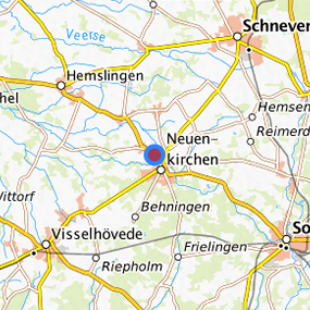 Lage in der gesuchten Region 