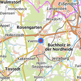 Lage in der gesuchten Region 