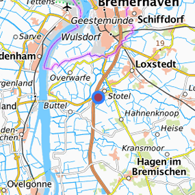 Lage in der gesuchten Region 
