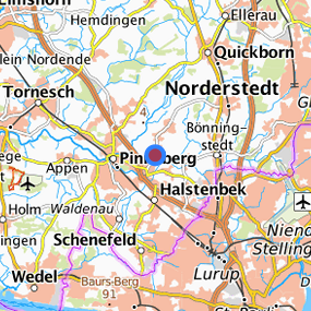 Lage in der gesuchten Region 