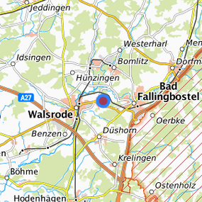 Lage in der gesuchten Region 