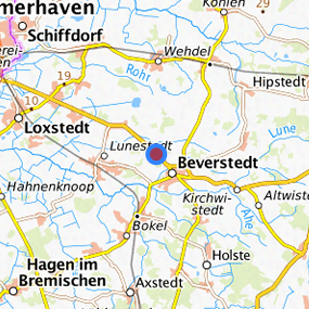 Lage in der gesuchten Region 