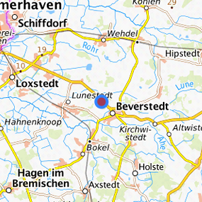 Lage in der gesuchten Region 