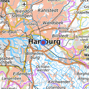 Lage in der gesuchten Region 