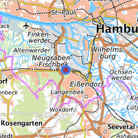 Location in the requested region 