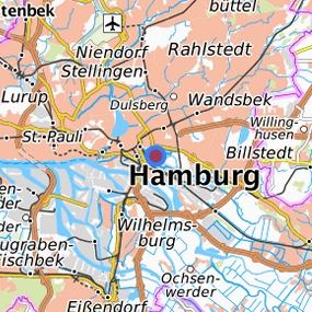 Lage in der gesuchten Region 