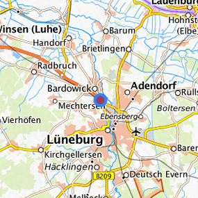 Lage in der gesuchten Region 